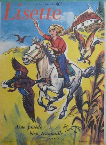 Lisette Du 3 Août 1958  N° 31 : Une Pinède Bien Tranquille