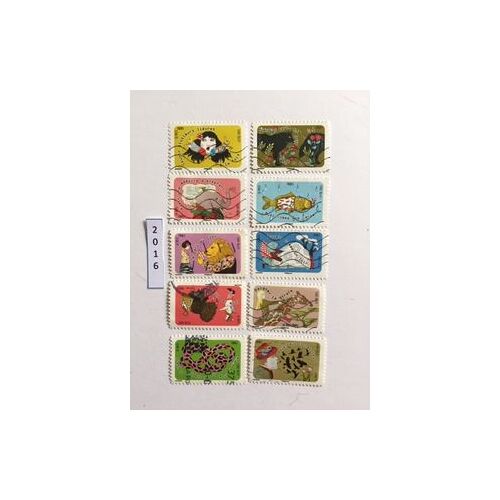 Lot De 10 Timbres Oblitérés