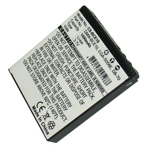 Batterie haute performance 3.7V type Li-ion 1050 mah pour PANASONIC Lumix DMC-FX520, Lumix DMC-FX37K, Lumix DMC-FX30, SDR-S10P1, DMC-FS20, Lumix DMC-FX33T, Lumix DMC-FX55EG-S, Lumix DMC-FX33K, SDR-SW2