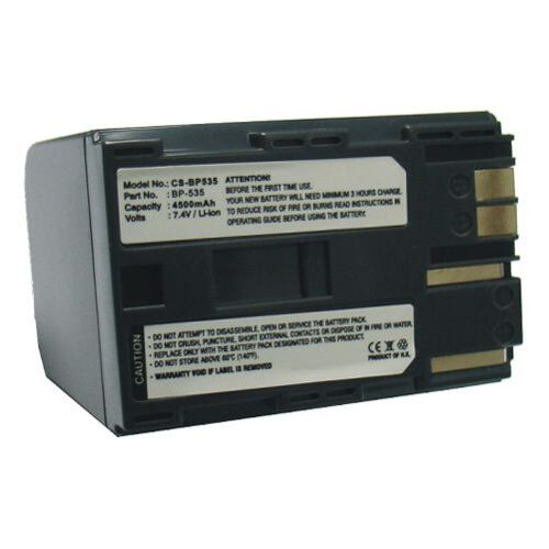 Batterie haute performance 7.4V type Li-ion 4500 mah pour CANON DM-MV100X, DM-MV100Xi, DM-MV30, DM-MV400, DM-MV430, DM-MV450, DM-MVX1i, FV10, FV100, FV2, FV20, FV200, FV30, FV300, FV40, FV400, FV50, F