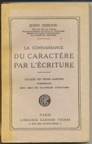 La Connaissance Du Caractere Par L Ecriture