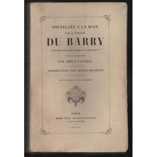 Nouvelles À La Main Sur La Comtesse Du Barry