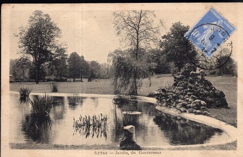 Carte Postale D' Arras (Pas De Calais) Jardin Du Gouverneur En 1932