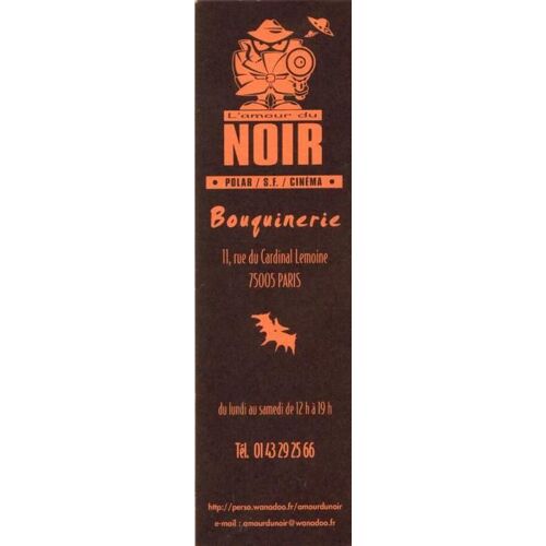 Marque Page  L Amour Du Noir