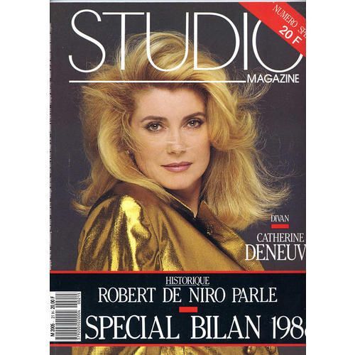 Magazine Studio Magazine N° 21 S : Diva - Catherine Deneuve - Historique : Robert De Niro Parle - Special Bilan 1988