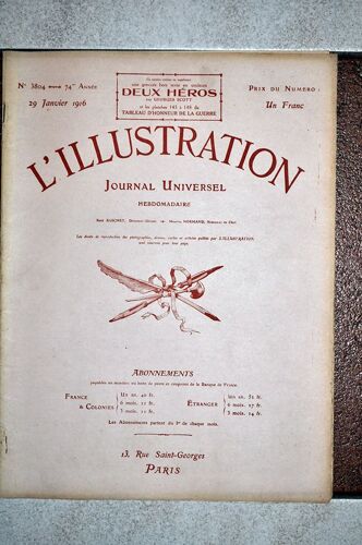L'illustration N° 3804 - 29 Janvier 1916 - Le Frant De Macédoine - Les Boulevardiers De 1916 ...