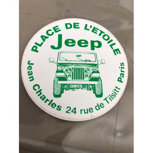 Autocollant Stycker Adhésif Jeep Place De L'étoile Paris - 7 Cm
