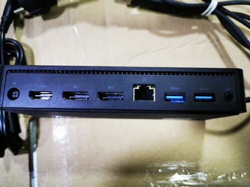 Origin Storage Dell D6000 USB 3.0 (3.1 GEN 1) Type-C Black Port REPLICATOR avec Fil Noir - Stations d'accueil (avec Fil, USB 3.0