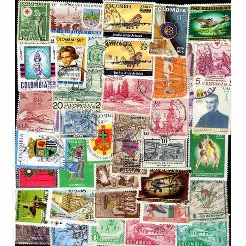 Colombie - Lot De 1000 Timbres Differents