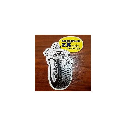 Autocollant Sticker Adhésif Les Pneus Michelin Zx Radial Tous Temps - 10x5 Cm