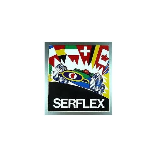 Autocollant Sticker Adhésif Serflex - Formule 1 F1 - Attaches Serflex - 11x10 Cm