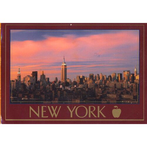New York A Brillant Sunset  Sky Frame The Empire State Building