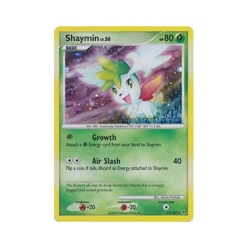 Shaymin Niv.56 Holo 80 Pv 15/127  Platine Vf
