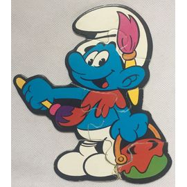 Puzzle Schtroumpf Peintre, Figurine, Peyo, Bd, Bande Dessinée