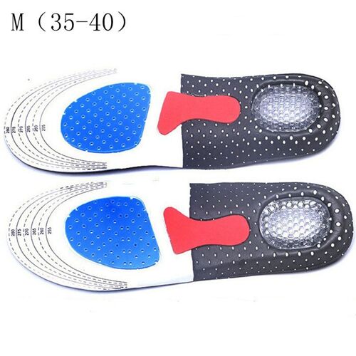 1 Paire Unisexe Solide Silicone Gel Semelles Soins Des Pieds Pour La Fasciite Plantaire Talon Éperon Sport Patin De Chaussure Semelles Voûte Orthopédique Semelle Intérieure 