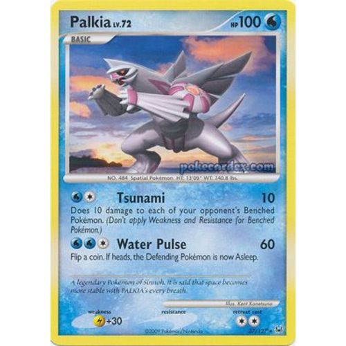 Palkia Niv.72 Avec 100pv 37/127 Platine Vf