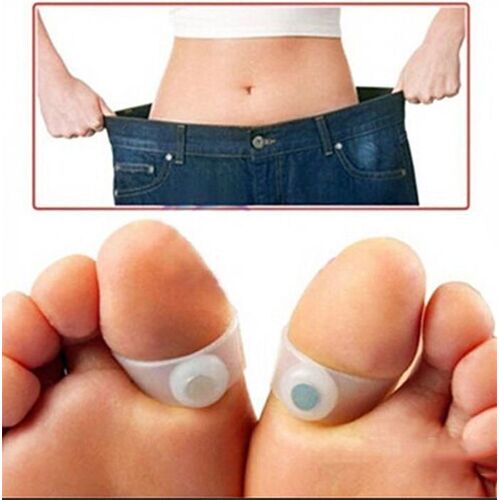 2 Paires Minceur Silicone Pied Magnétique Orteil Anneau Graisse Perte De Poids Santé Soins Des Pieds Produits De Soins De Santé Massage 