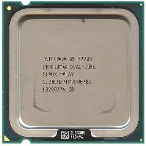 Processeur - 1 x Intel Pentium Dual Core E2200 / 2.2 GHz ( 800 MHz ) - LGA775 Socket - L2 1 Mo
