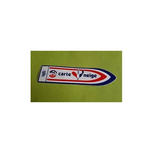 Autocollant Sticker Carte Neige Tf1 - 17,5x4,5 Cm