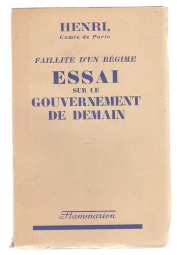 Essai Sur Le Gouvernement De Demain