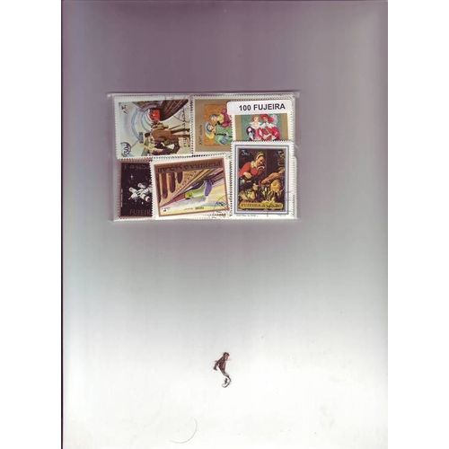 Fujeira - Lot De 100 Timbres Differents