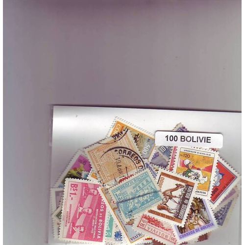 Bolivie - Lot De 100 Timbres Differents