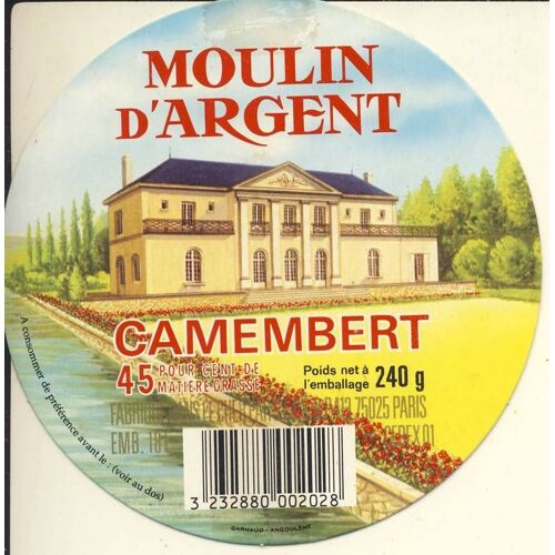 Couvercle De Fromage - Camembert Moulin D'argent