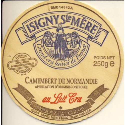 Couvercle De Fromage - Camembert Isigny Sainte Mère