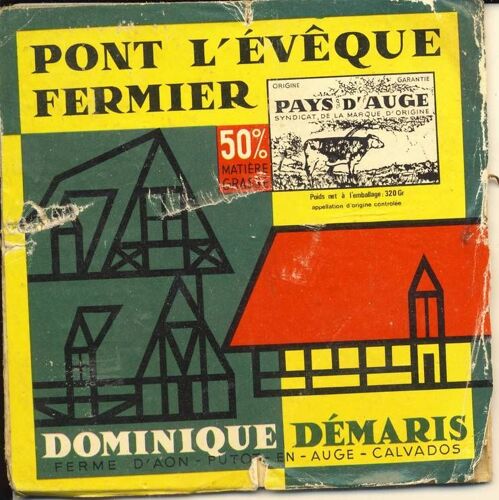 Couvercle De Fromage - Pont L'évêque Fermier Dominique Démarais