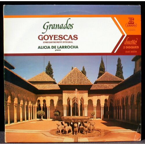 Granados Goyescas Alicia De Larrocha Erato Duetto 20234 Black 2 X Lp M, Cv Nm -