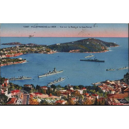 Villefranche Sur Mer - Vue Sur La Rade Et Le Cap Ferrat