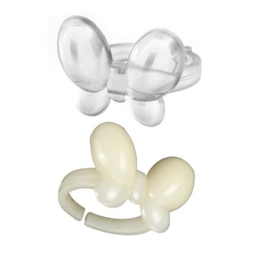 50 Pièces/Ensemble Papillon Vernis À Ongles Affichage Faux Ongles Anneau Conseil Affichage Clair/Naturel Nuancier Pratique Faux Ongles Art Outils 