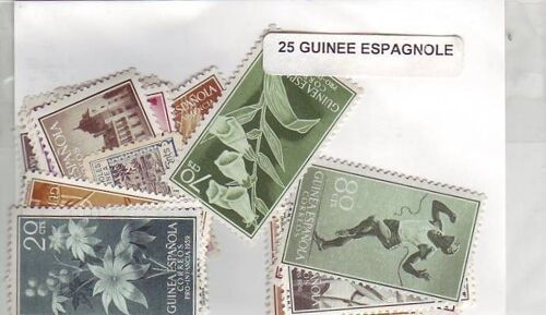 Guinee Espagnole - Lot De 25 Timbres Differents