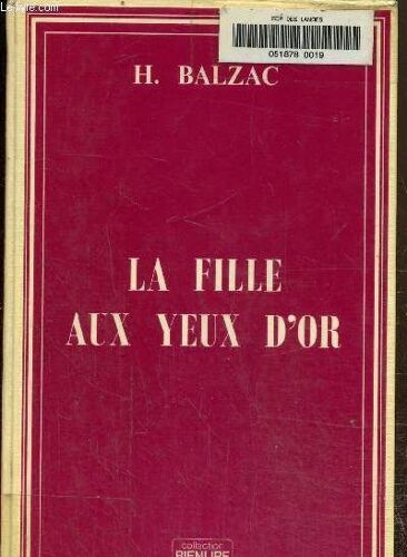 La Fille Aux Yeux D Or. Texte En Gros Caractères.