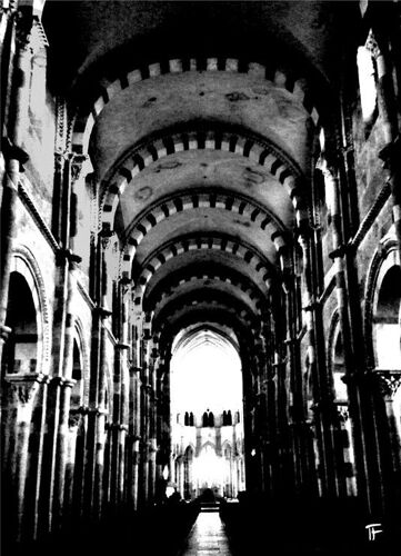 Carte Postale D'art Vézelay Par Tehef