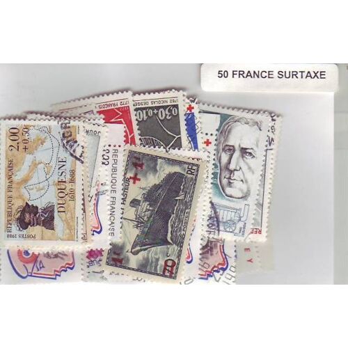 France Surtaxe - Lot De 50 Timbres Differents