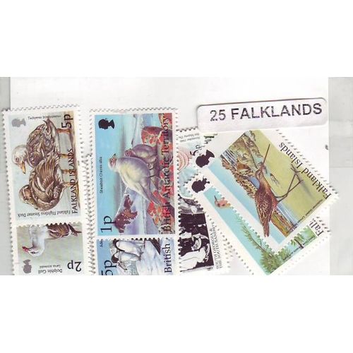Falklands - Lot De 25 Timbres Differents