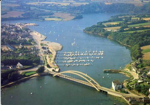 La France Vue Du Ciel : Treguier, Le Pont Canada Sur Le Jaudy Et Le Port De Plaisance (Ref 105)