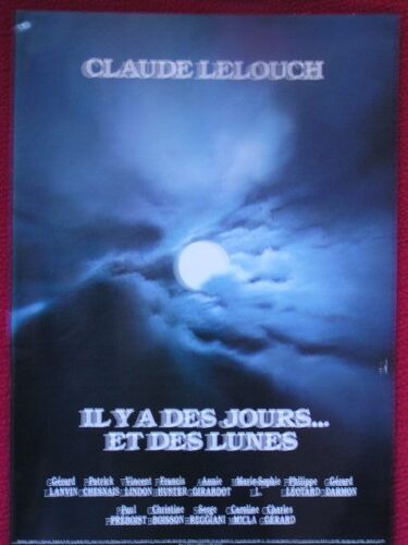 Il Y A Des Jours ... Et Des Lunes - Claude Lelouch - Gérard Lanvin - Patrick Chesnais - Annie Girardot - 1990 - Dossier De Presse  N° 1