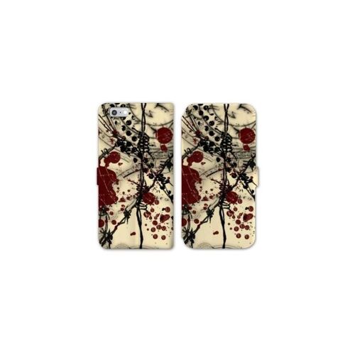 Housse Cuir Portefeuille Pour Iphone 7 / 8 / Se (2020 / 2022) Grunge