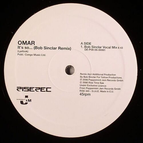 It's So (Bob Sinclair Remix)
