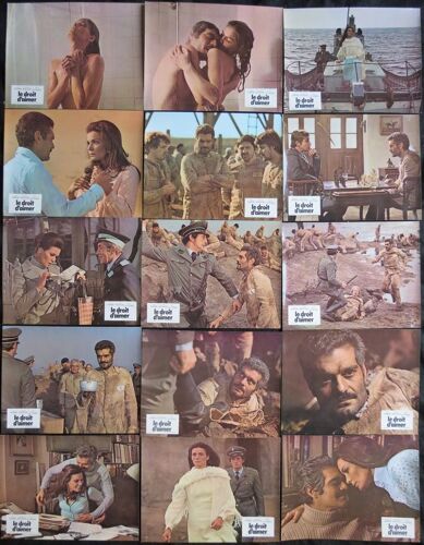 Le Droit D'aimer : Jeu De 15 Photos D'exploitation De Cin?ma - Chaque Affiche 21,5x28 Cm - De Eric Le Hung Avec Omar Sharif, Florinda Bolkan, Pierre Micha?l, Guy Mairesse, Jacques Dh?ry - Film 1972