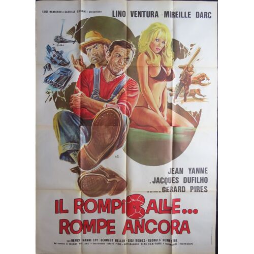 Fantasia Chez Les Ploucs - Film 1971 R?alisation G?rard Pir?s Avec Lino Ventura, Jean Yanne, Mireille Darc - Affiche De Cin?ma Originale Italienne 140x200 Cm - Movie Poster