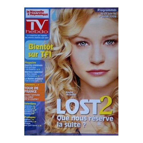 Tv Hebdo La Nouvelle Republique N° 18740 Du 24/06/2006