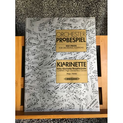 Orchester Probespiel Test Traits D'orchestre Partition Éd. Schott / Peters Volume Clarinette