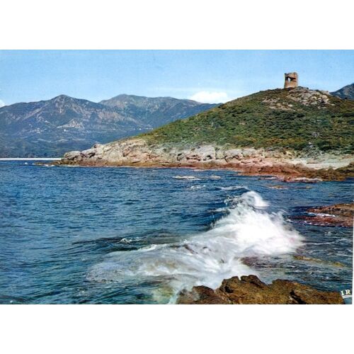 Sagone . "  Tour Génoise Environ De Sagone . Corse .1975