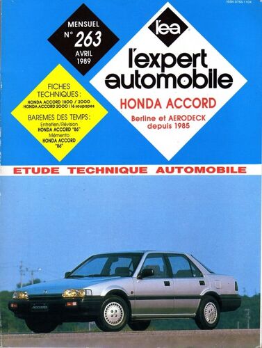L'expert Automobile N° 263 : Honda  Accord  (Berline Et Aerodec)