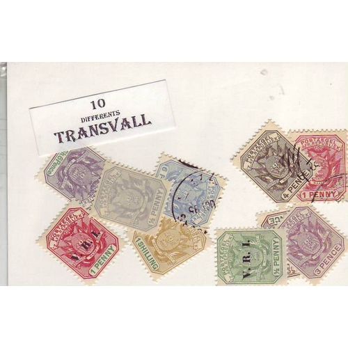 Transvall - Lot De 10 Timbres Differents