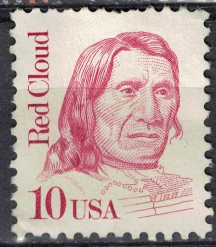 Etats Unis 1987 Used Indien Red Cloud Chef Des Amérindiens Sioux Oglalas Su