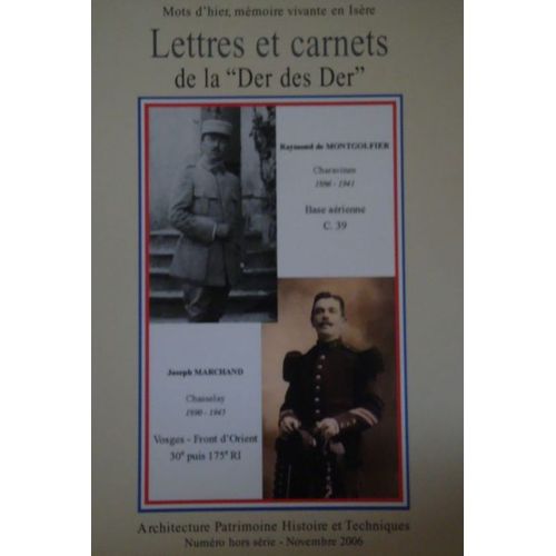 Lettres Et Carnets De La Der Des Der
